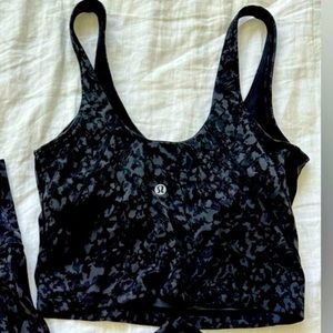 Lululemon align tank in wild thing camo deep coal multi